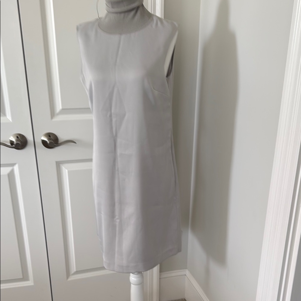 Elegant Gray Sleeveless Dress